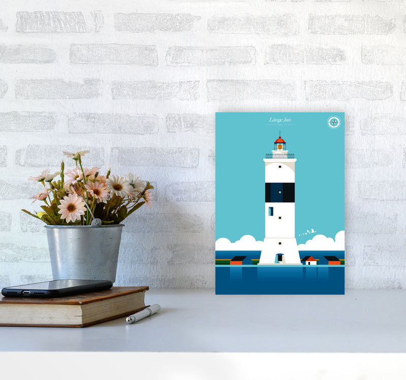 Långe Jan Art Print by Bo Lundberg A4 Black Frame