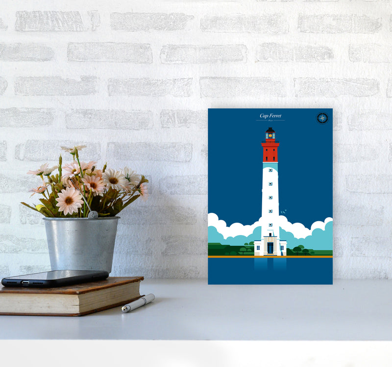 Cap Ferret Art Print by Bo Lundberg A4 Black Frame