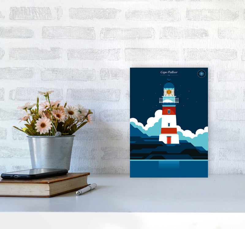 Cape Palliser Art Print by Bo Lundberg A4 Black Frame