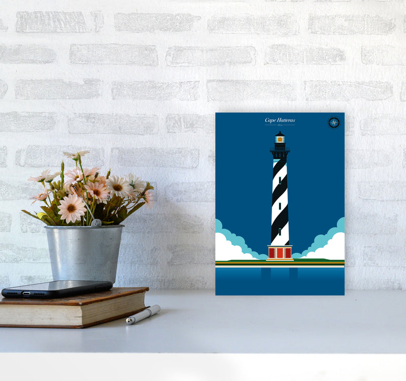 Cape Hatteras Art Print by Bo Lundberg A4 Black Frame