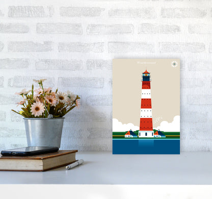 Westerheversand Art Print by Bo Lundberg A4 Black Frame