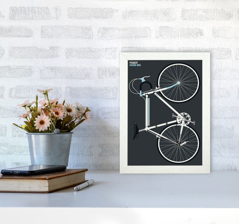 Peugeot Full Art Print by Bo Lundberg A4 Oak Frame