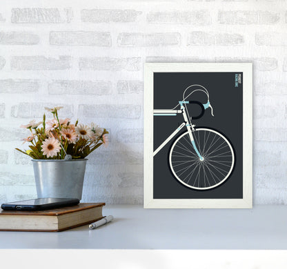 Peugeot front Art Print by Bo Lundberg A4 Oak Frame