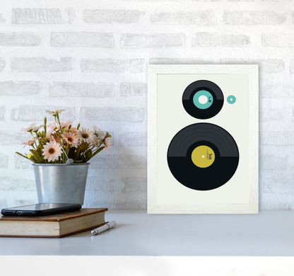 Icons LP vs EP Rev Art Print by Bo Lundberg A4 Oak Frame
