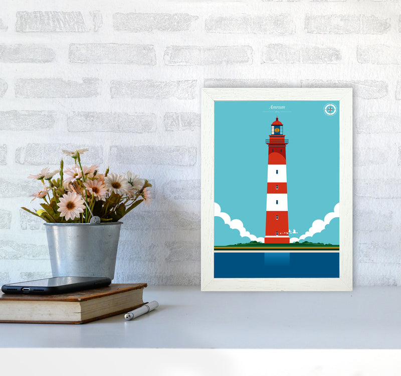 Amrum Art Print by Bo Lundberg A4 Oak Frame