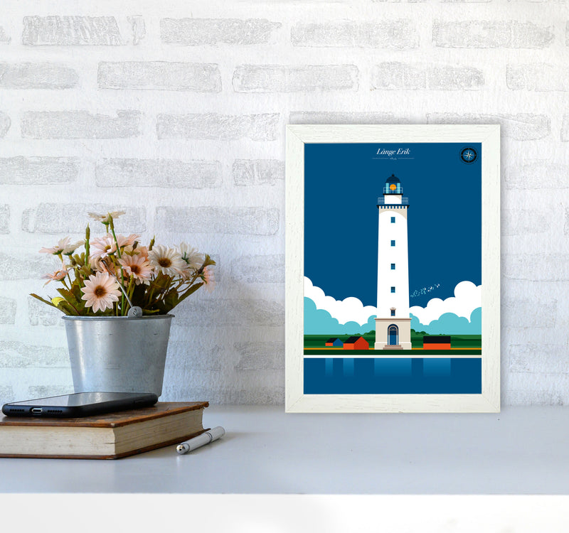 Långe Erik Art Print by Bo Lundberg A4 Oak Frame