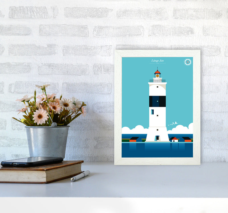 Långe Jan Art Print by Bo Lundberg A4 Oak Frame