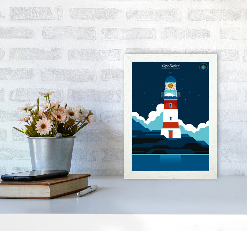 Cape Palliser Art Print by Bo Lundberg A4 Oak Frame