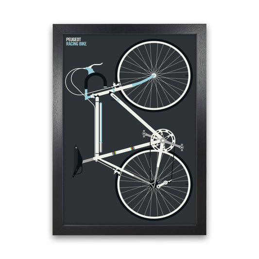 Peugeot Full Art Print by Bo Lundberg Black Grain