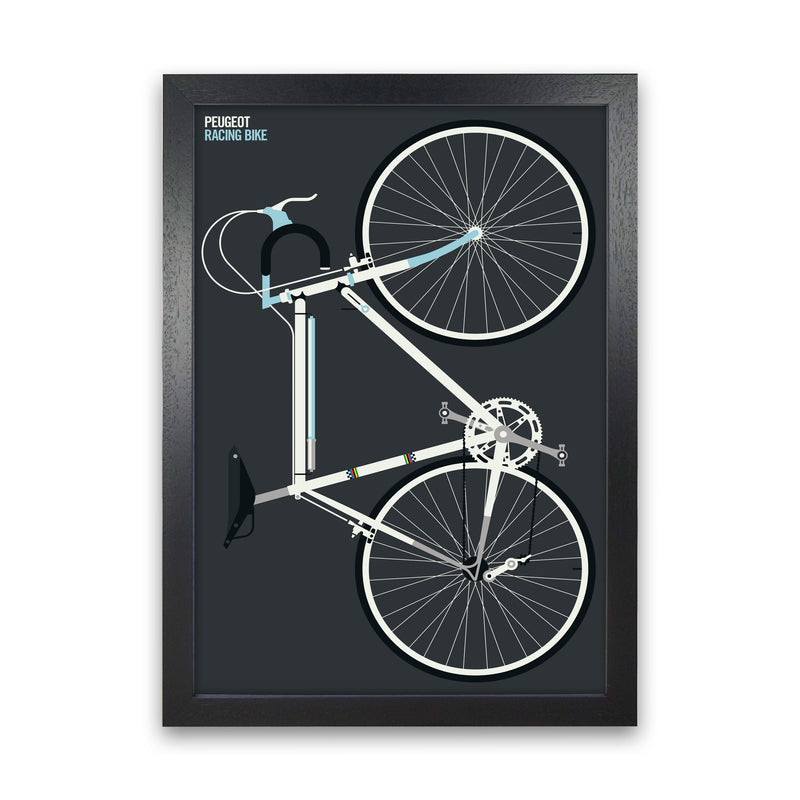 Peugeot Full Art Print by Bo Lundberg Black Grain