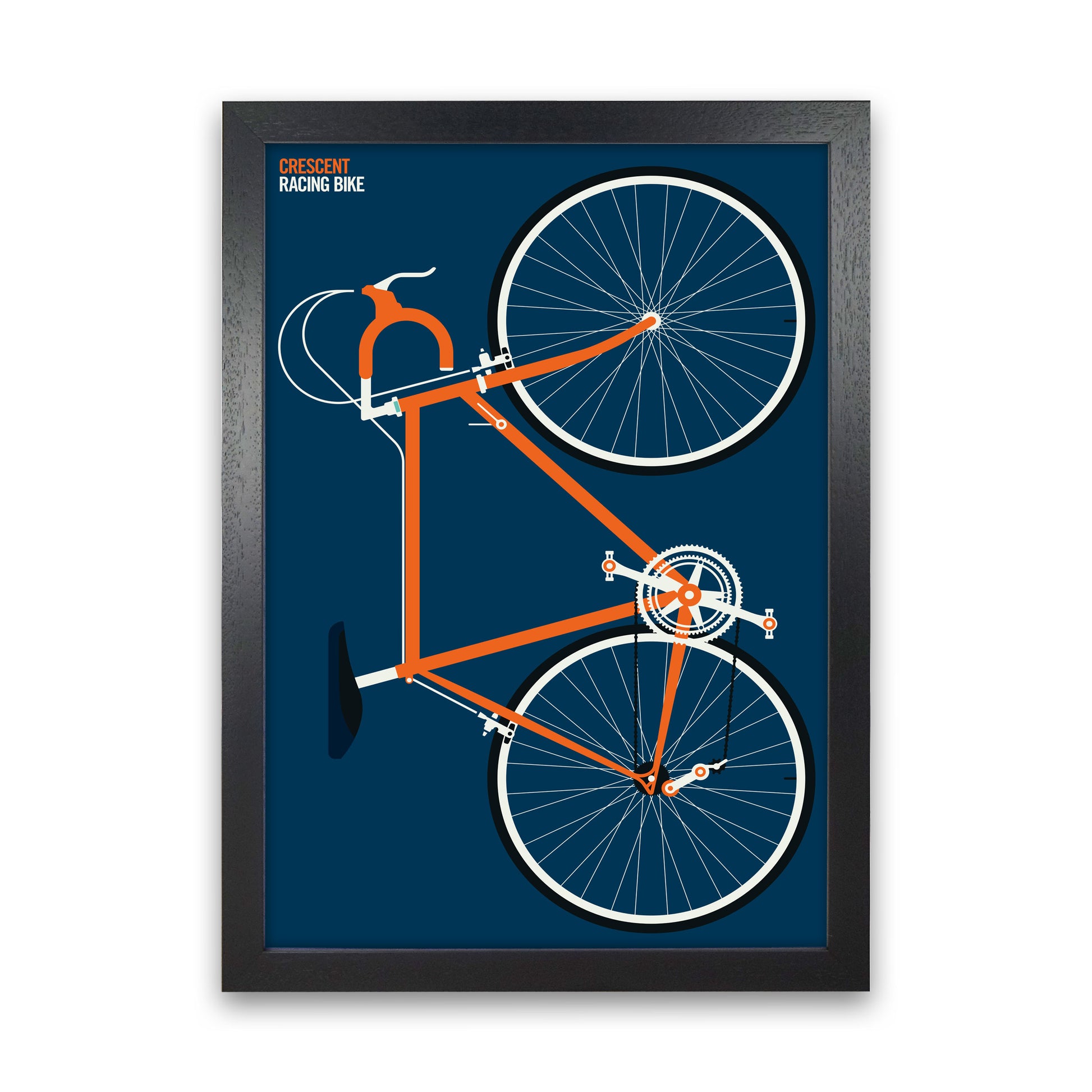 Icons Cresecent Full Art Print by Bo Lundberg Black Grain