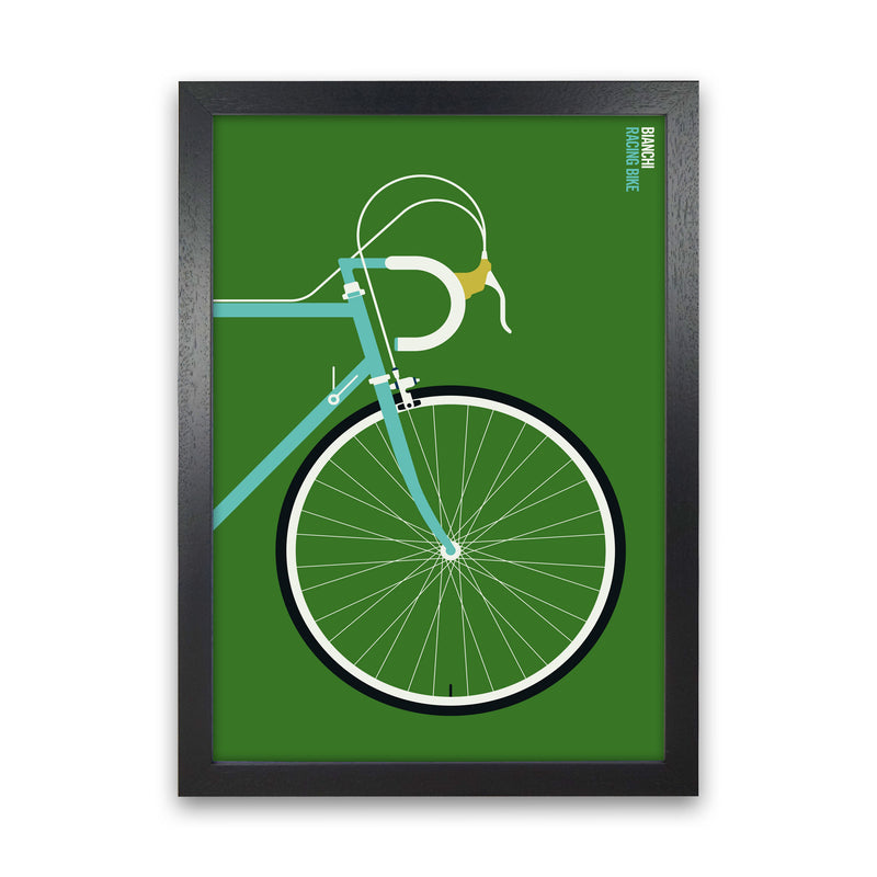 Icons Bianchi Front Art Print by Bo Lundberg Black Grain