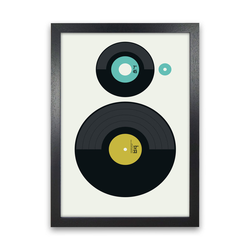 Icons LP vs EP Rev Art Print by Bo Lundberg Black Grain