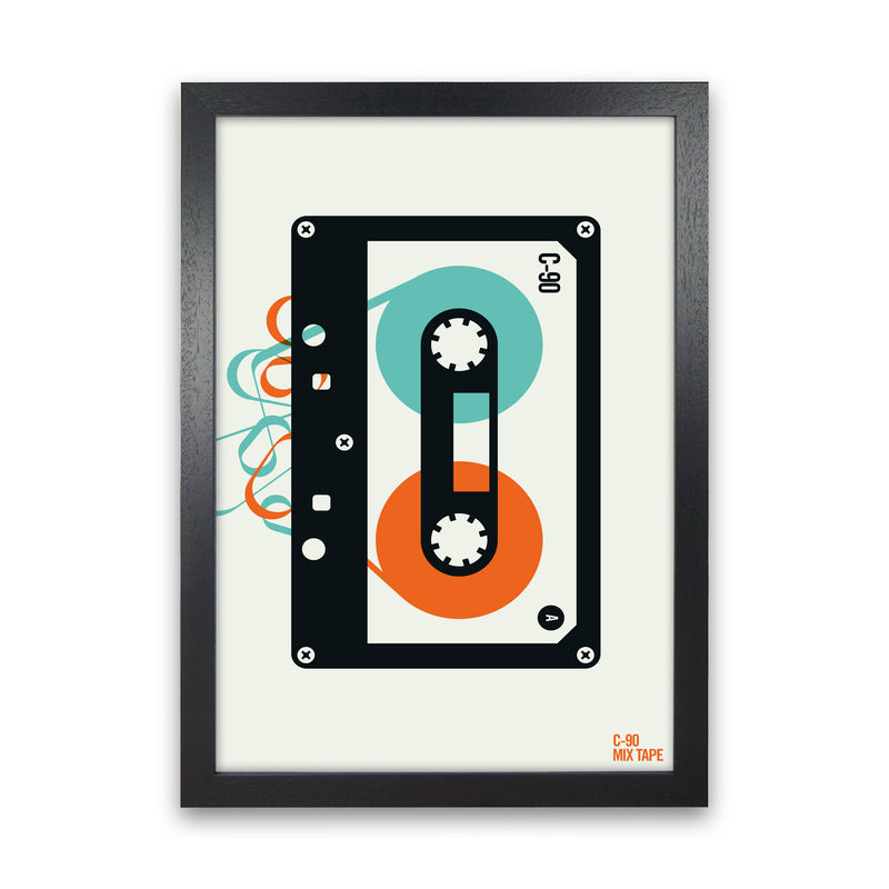 Icons Mixtape Art Print by Bo Lundberg Black Grain