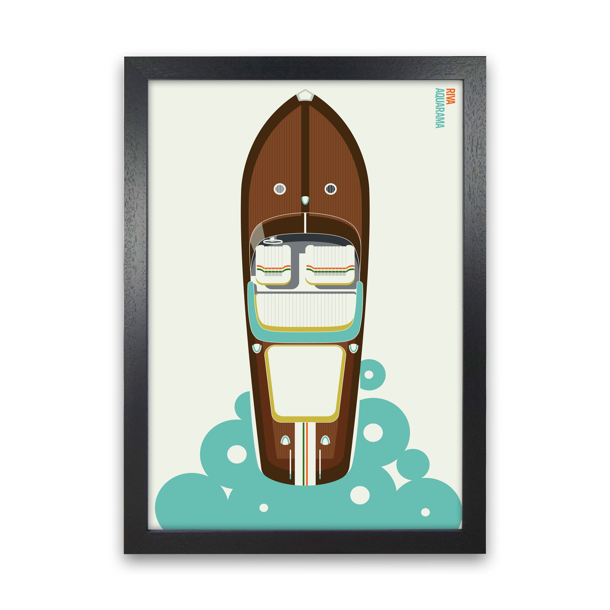 Icons Riva Art Print by Bo Lundberg Black Grain
