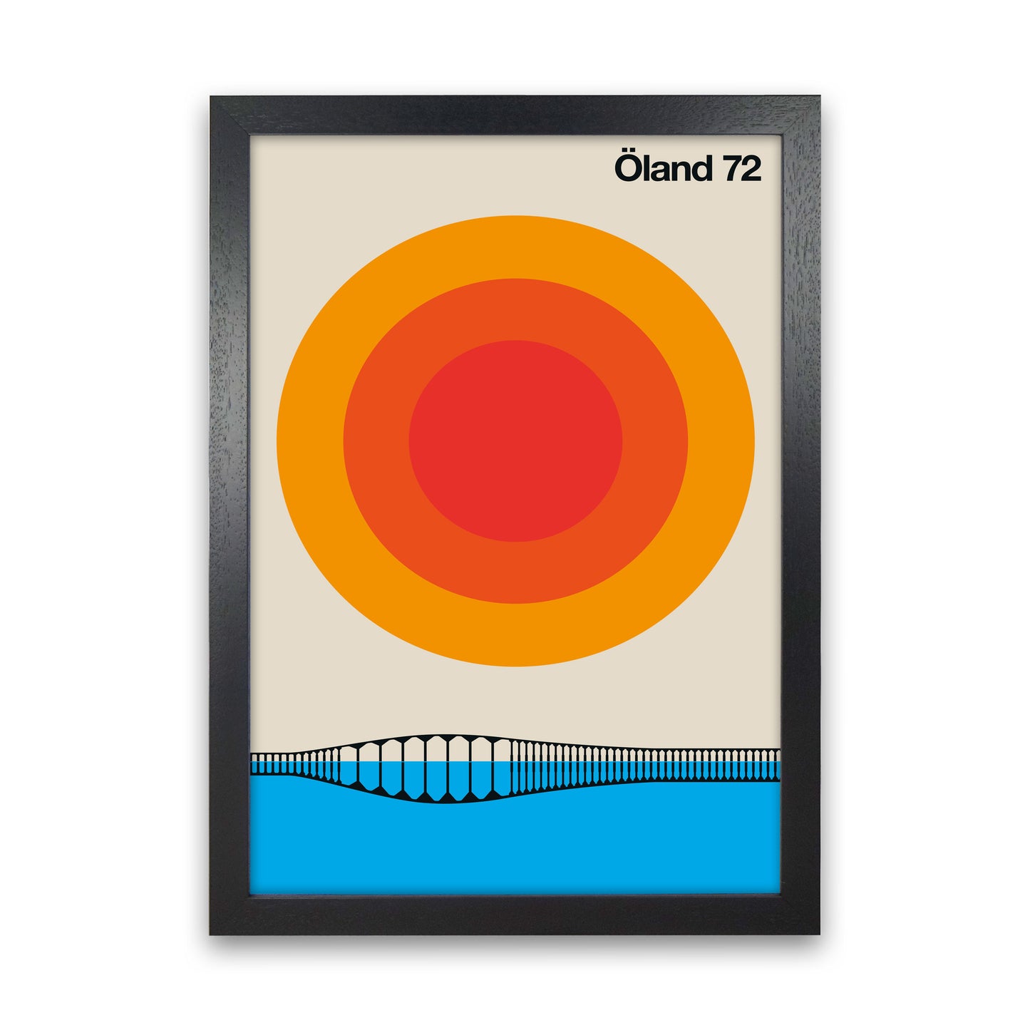 Öland 72 Art Print by Bo Lundberg Black Grain