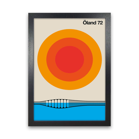 Öland 72 Art Print by Bo Lundberg Black Grain
