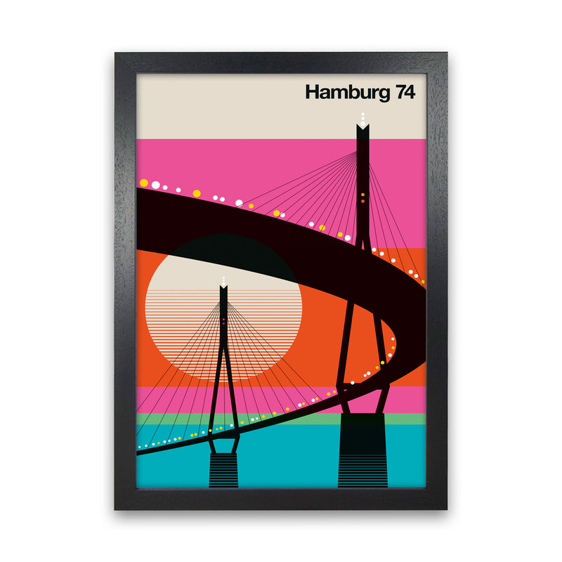Hamburg 74 Art Print by Bo Lundberg Black Grain