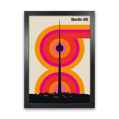 Berlin 69 Art Print by Bo Lundberg Black Grain