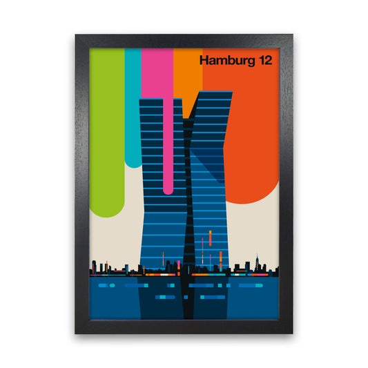 Hamburg 12 Art Print by Bo Lundberg Black Grain