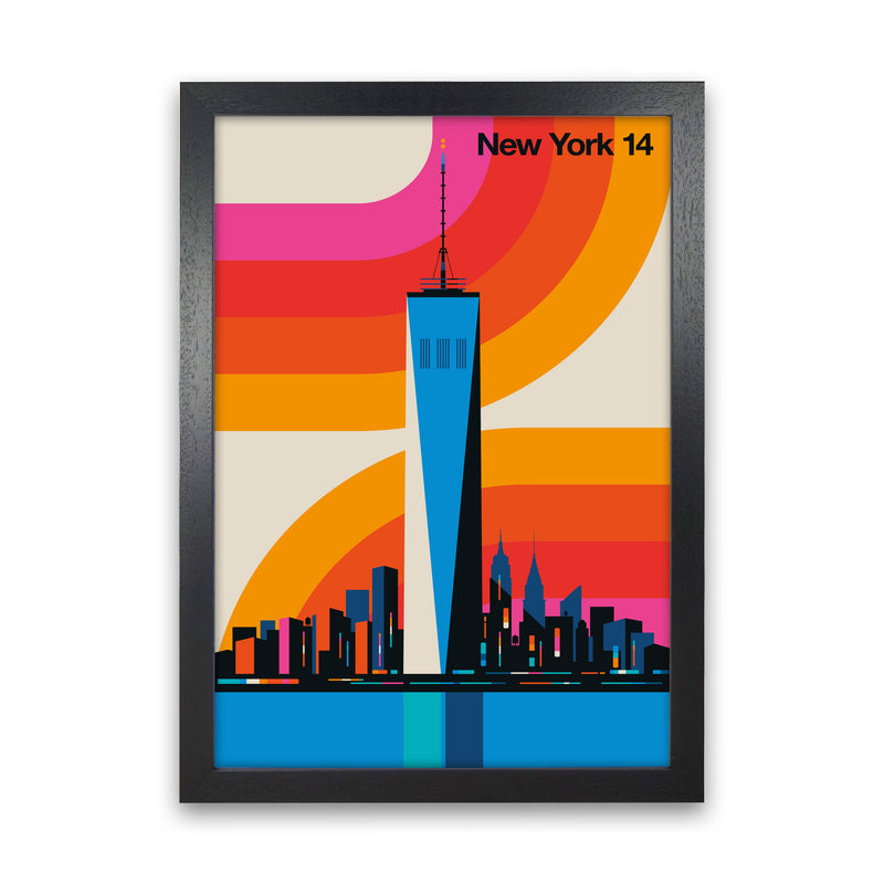 New York 14 Art Print by Bo Lundberg Black Grain