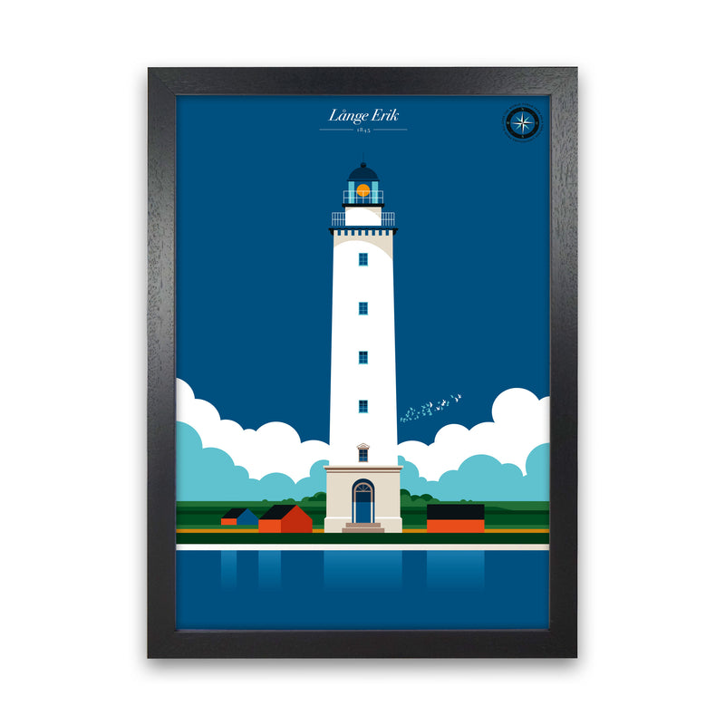 Långe Erik Art Print by Bo Lundberg Black Grain