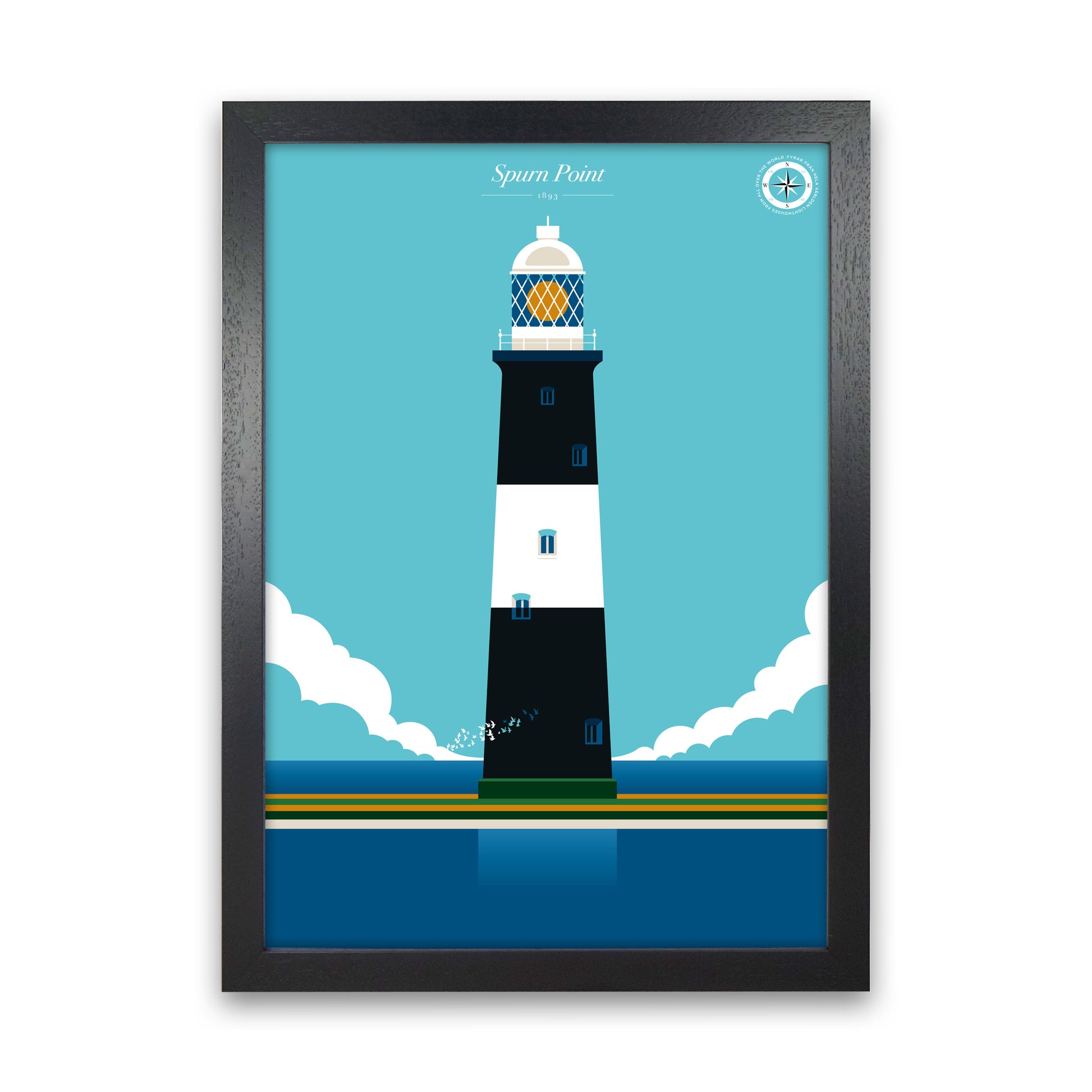 Spurn Point Art Print by Bo Lundberg Black Grain