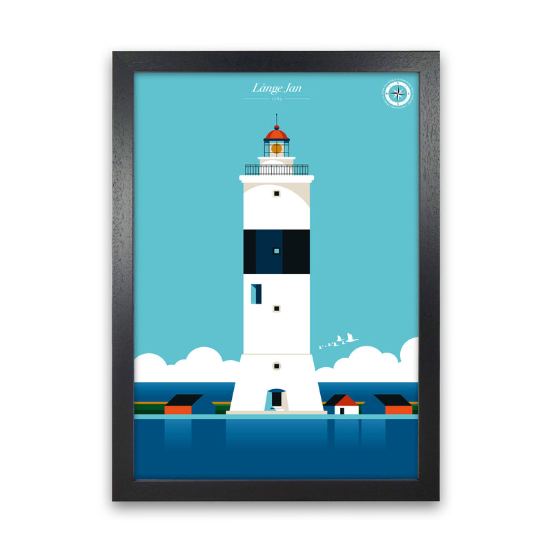 Långe Jan Art Print by Bo Lundberg Black Grain