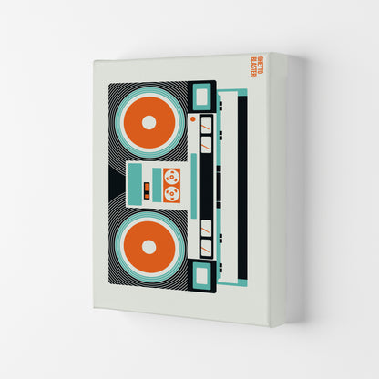 Icons Ghetto Blaster Art Print by Bo Lundberg Canvas