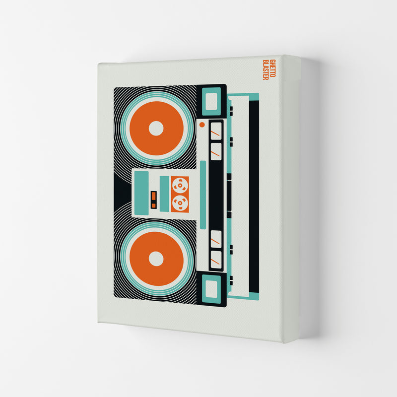 Icons Ghetto Blaster Art Print by Bo Lundberg Canvas