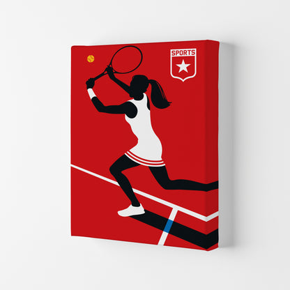 Tennis Art Print by Bo Lundberg Canvas