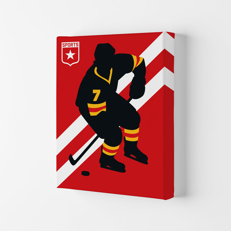 Icehockey Art Print by Bo Lundberg Canvas