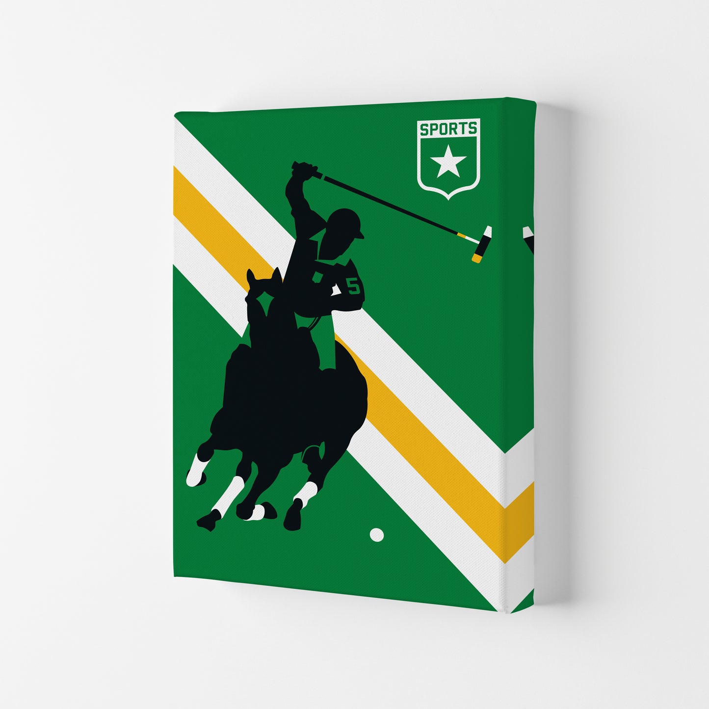 Polo Art Print by Bo Lundberg Canvas