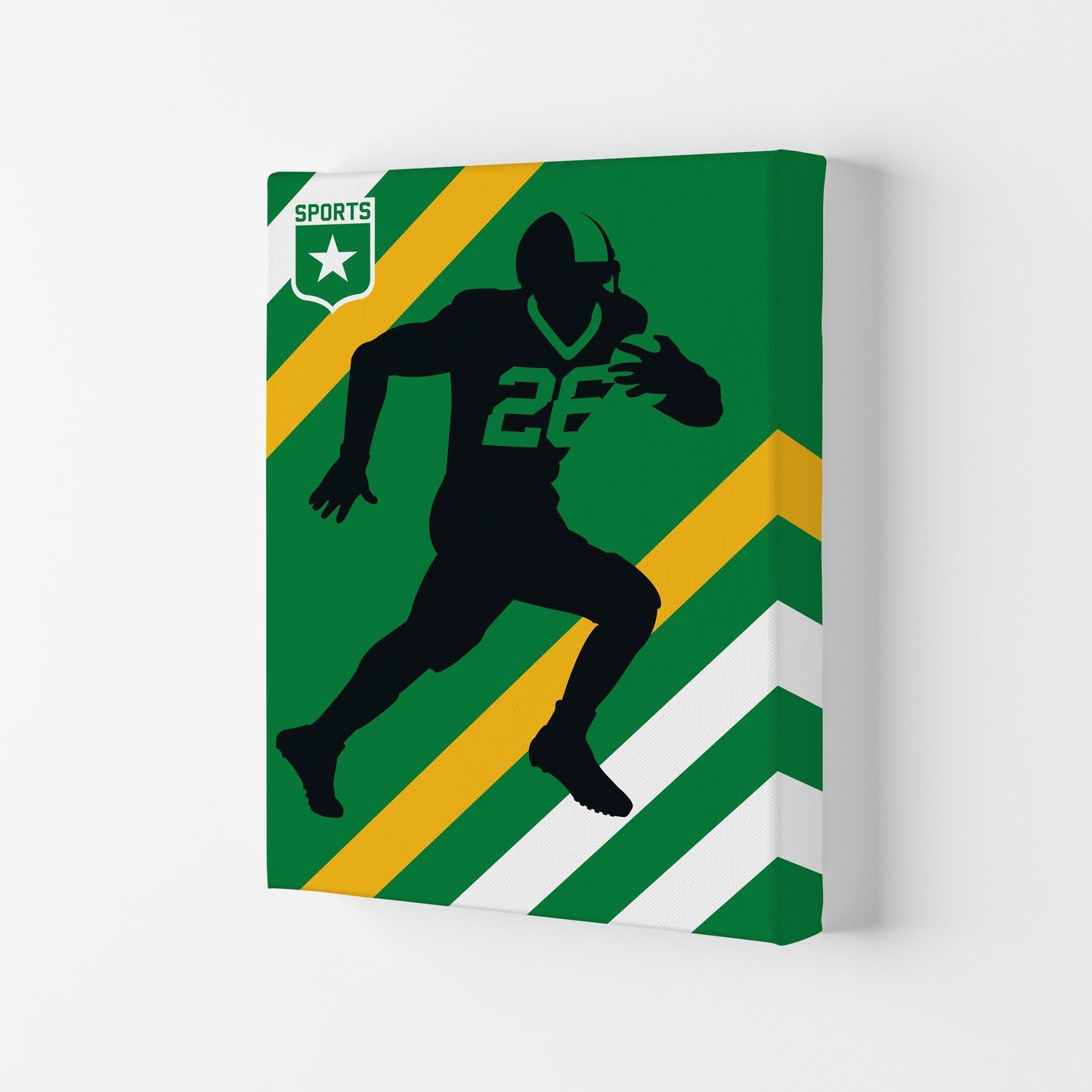 American Football Art Print by Bo Lundberg Canvas