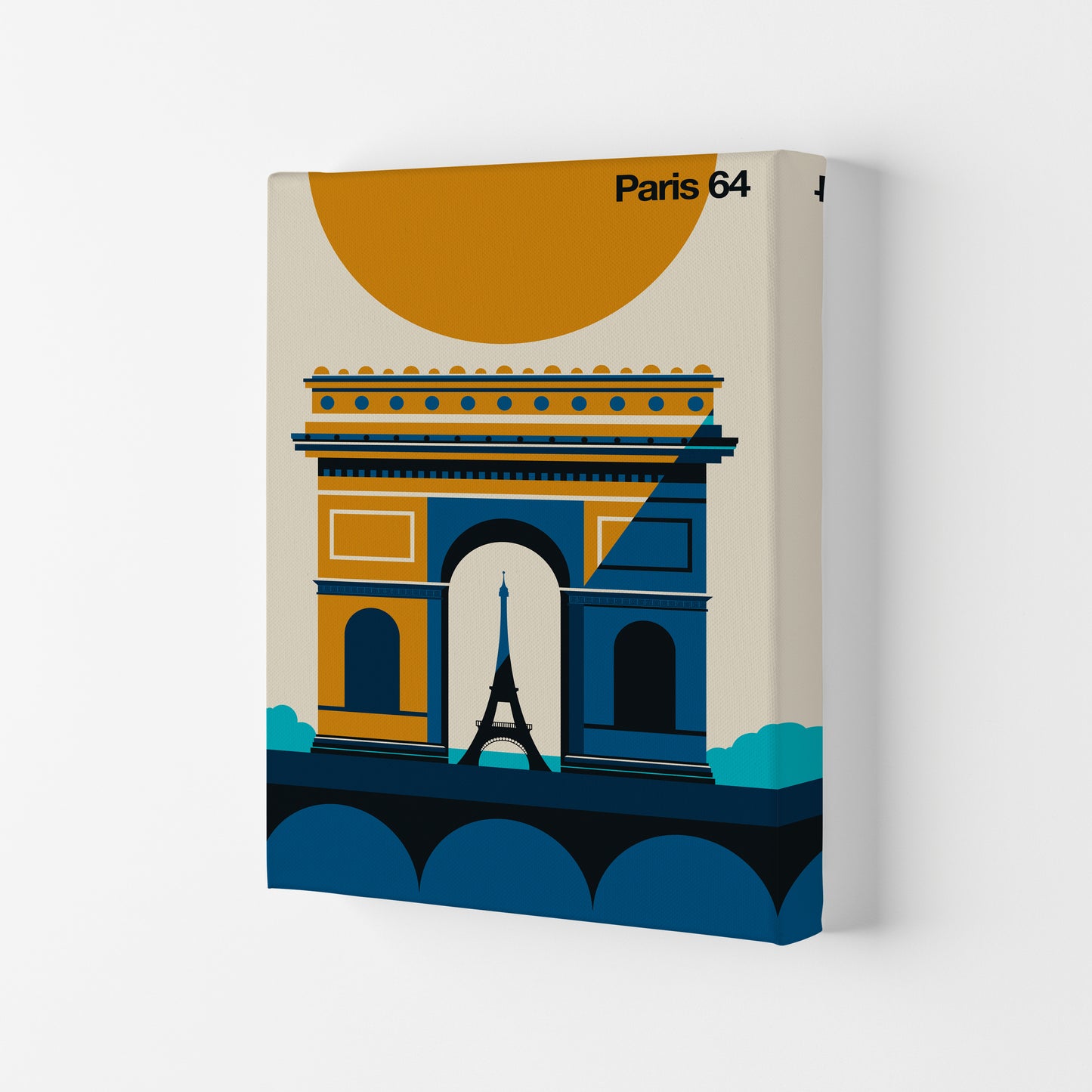 Paris 64 Art Print by Bo Lundberg Canvas