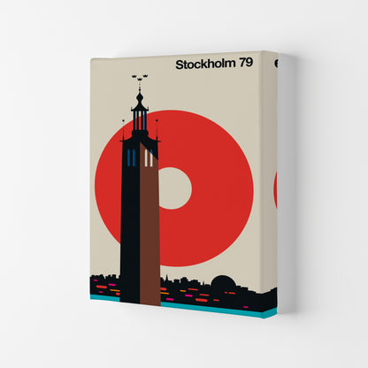 Stockholm 79 Art Print by Bo Lundberg Canvas