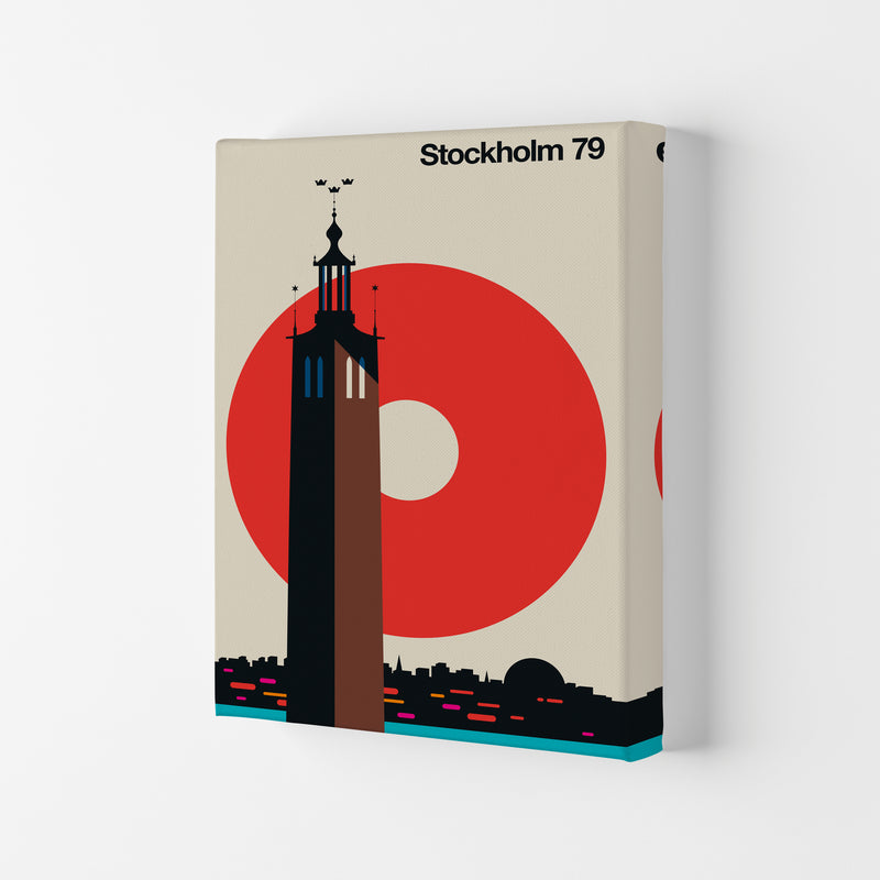 Stockholm 79 Art Print by Bo Lundberg Canvas
