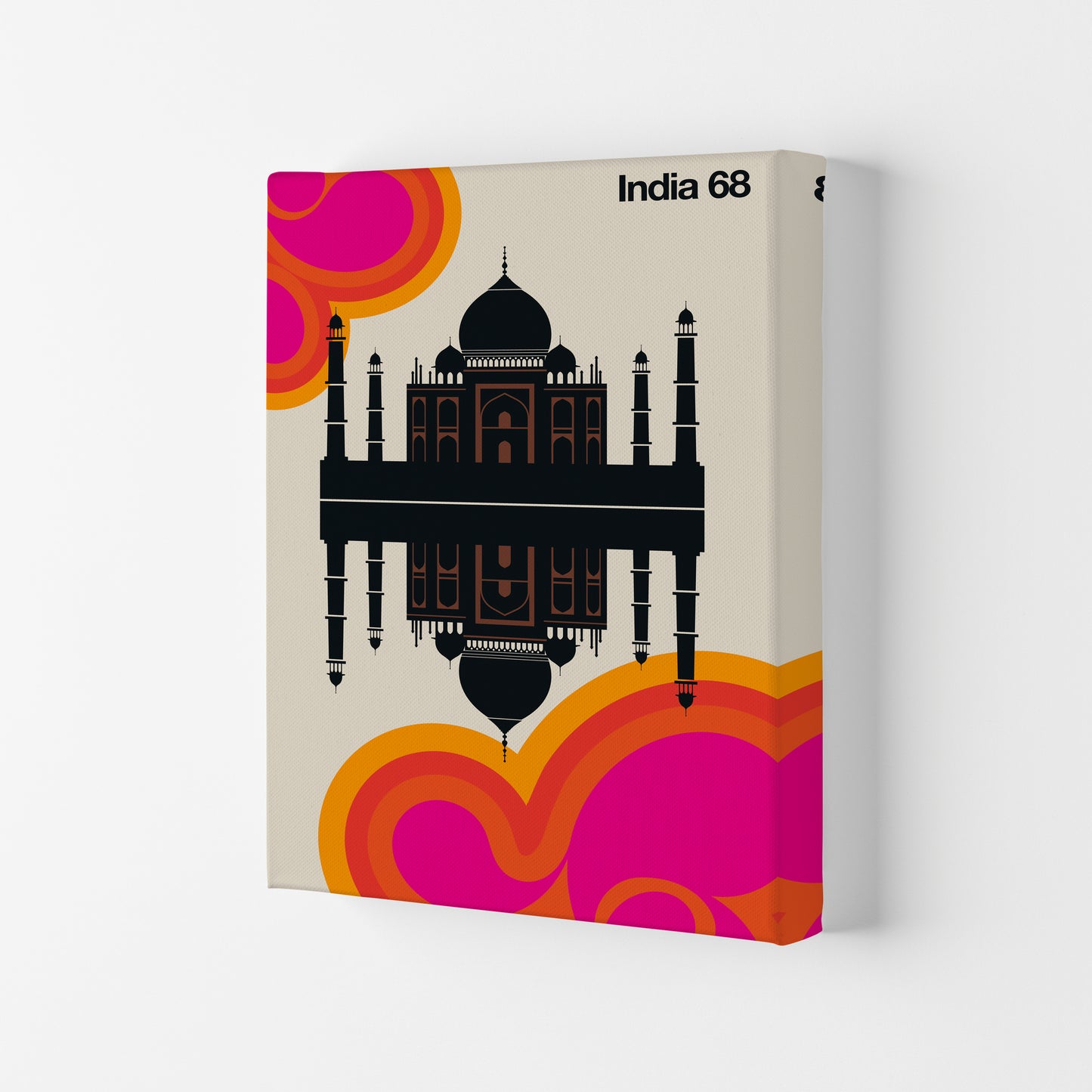 India 68 Art Print by Bo Lundberg Canvas