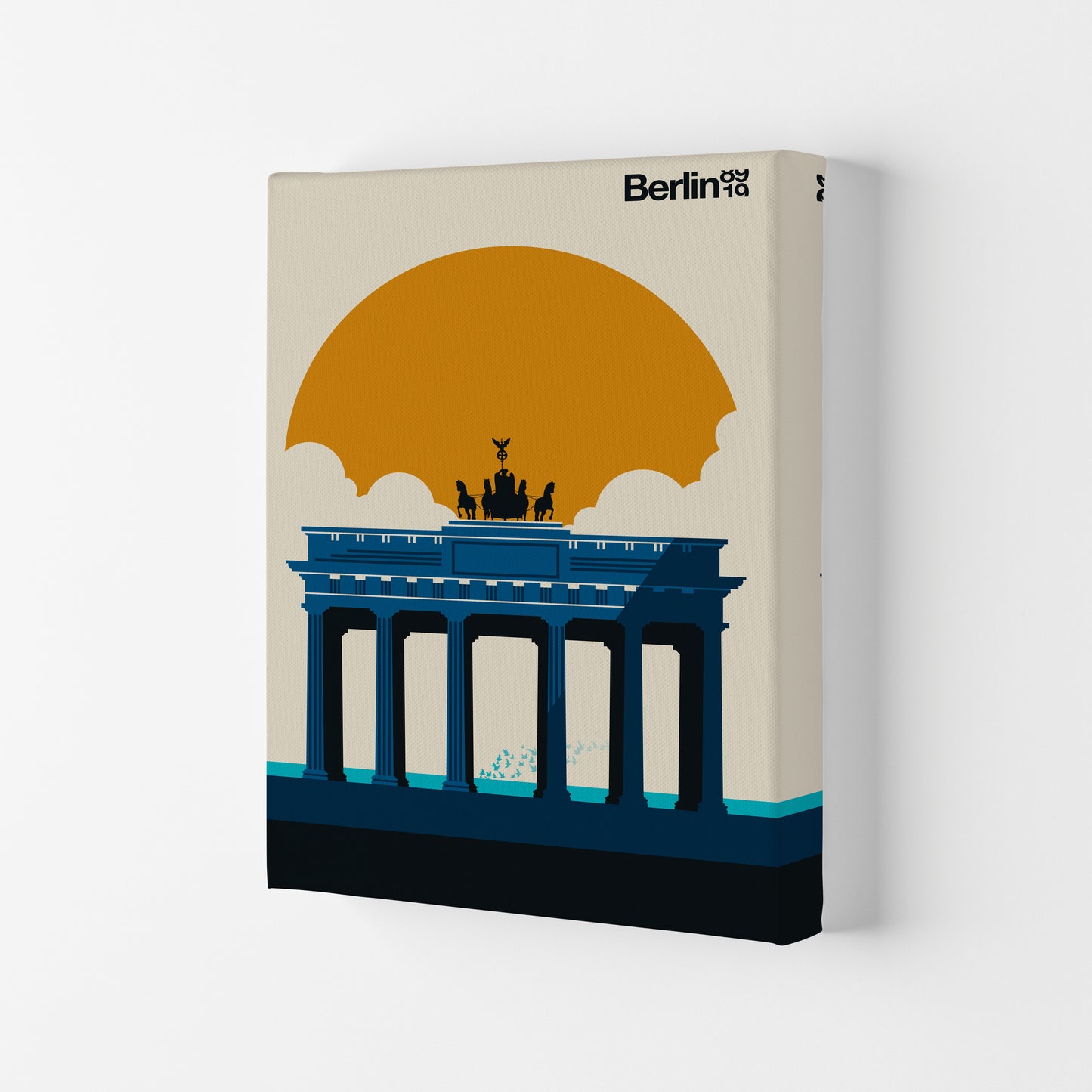 Berlin 89 19 Art Print by Bo Lundberg Canvas