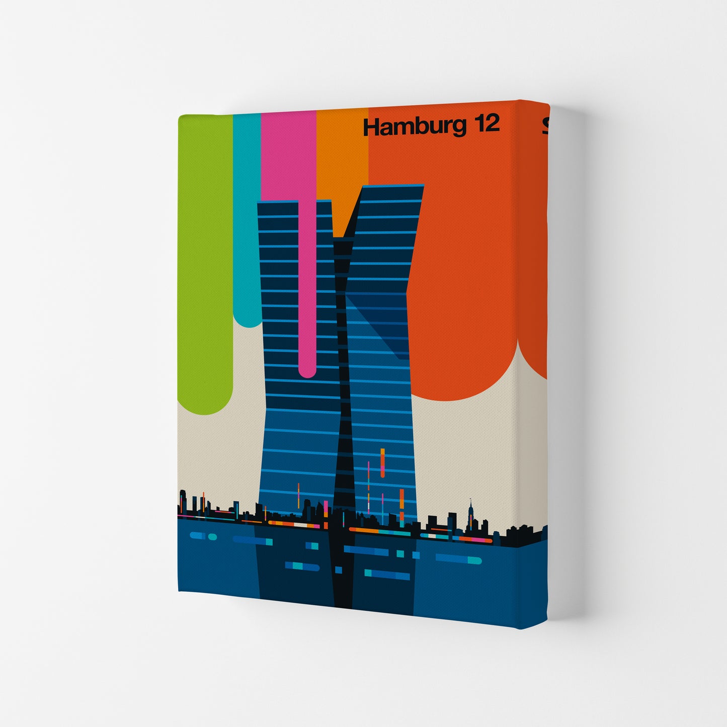 Hamburg 12 Art Print by Bo Lundberg Canvas