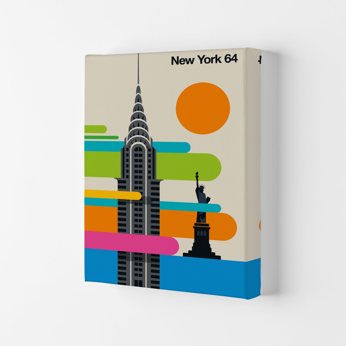 New York 64 Art Print by Bo Lundberg Canvas