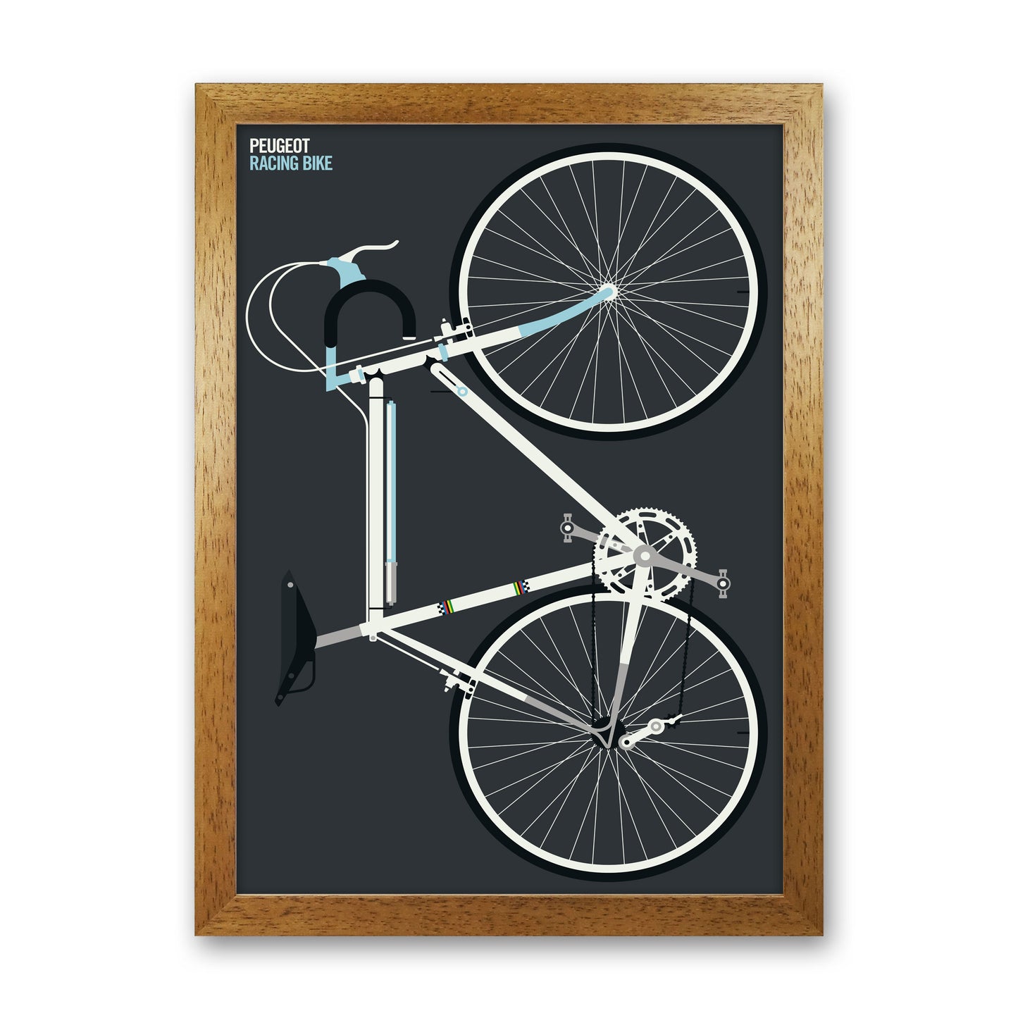 Peugeot Full Art Print by Bo Lundberg Oak Grain