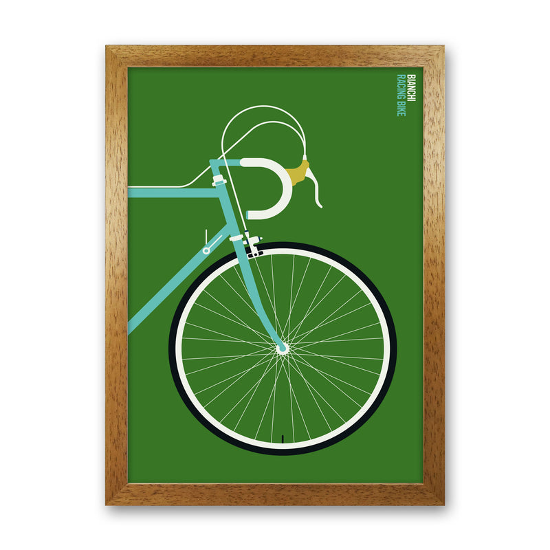 Icons Bianchi Front Art Print by Bo Lundberg Oak Grain