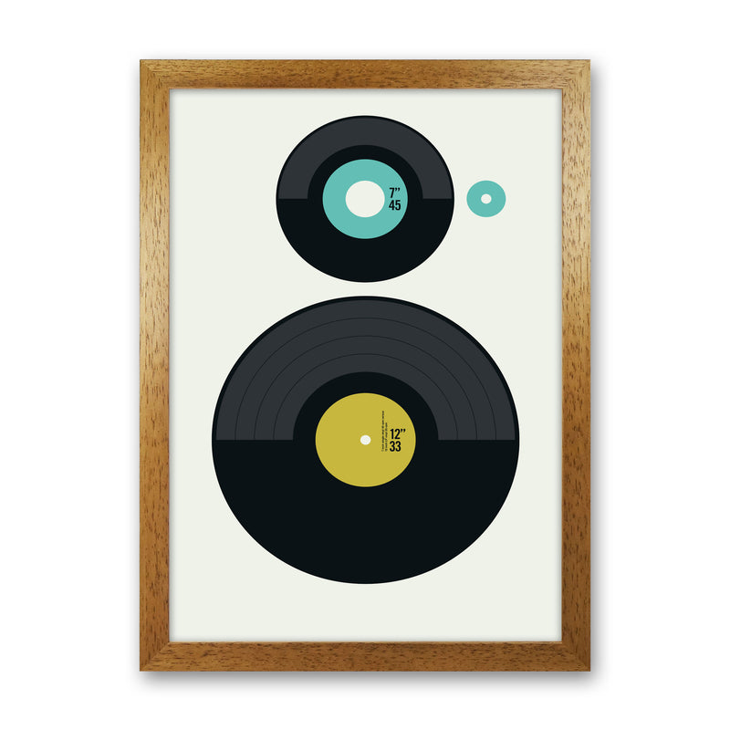 Icons LP vs EP Rev Art Print by Bo Lundberg Oak Grain