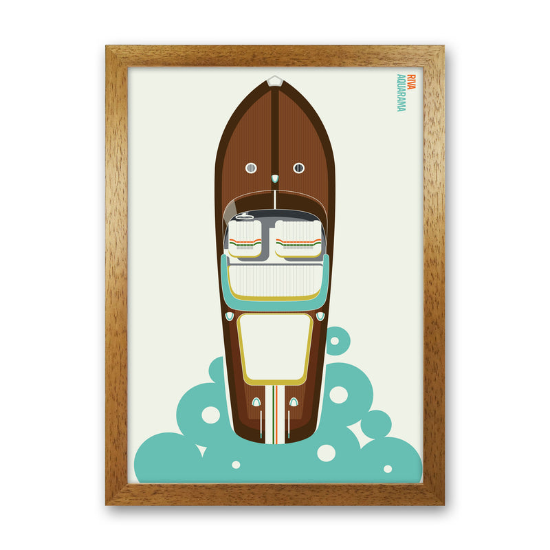 Icons Riva Art Print by Bo Lundberg Oak Grain