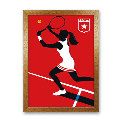 Tennis Art Print by Bo Lundberg Oak Grain