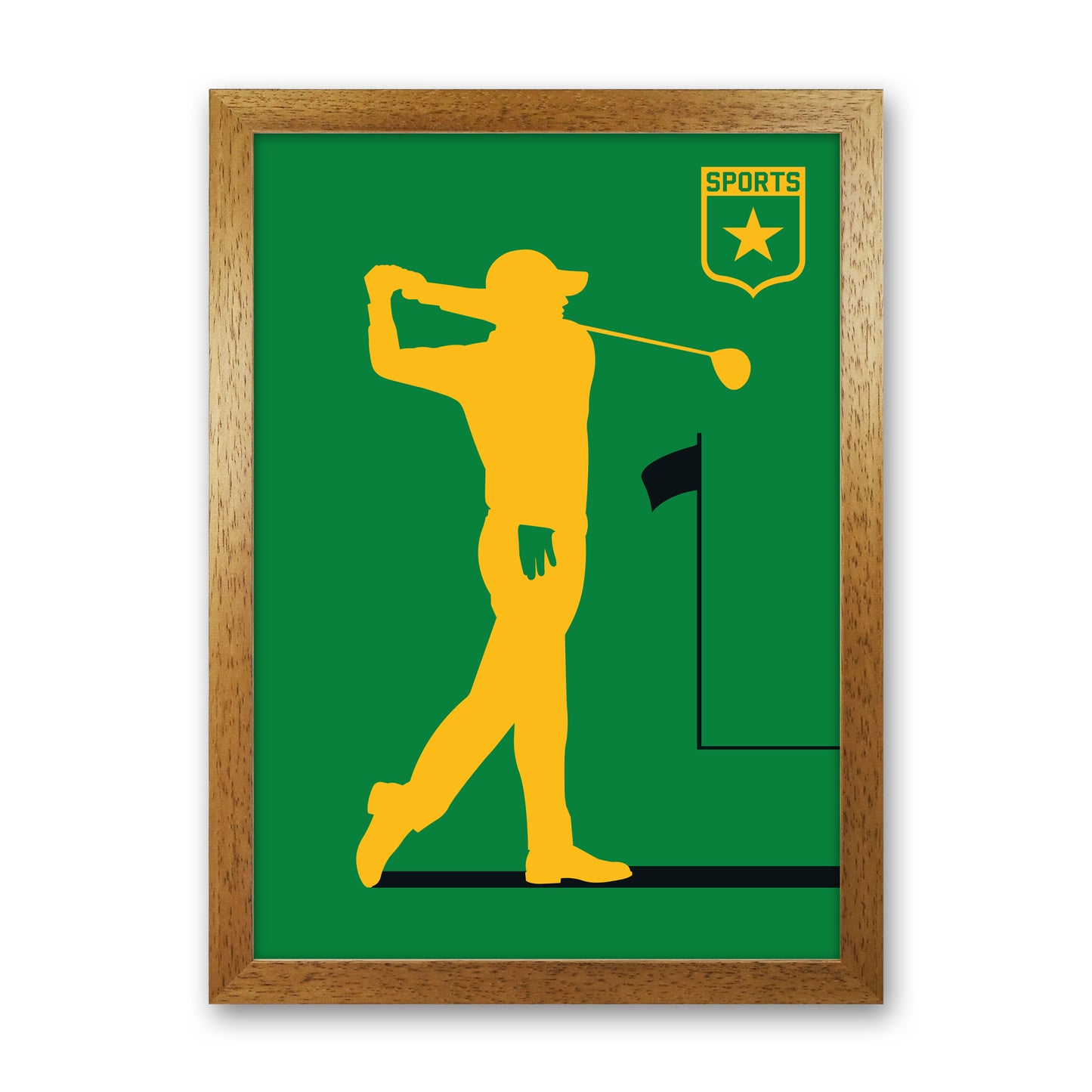 Golf Green Art Print by Bo Lundberg Oak Grain