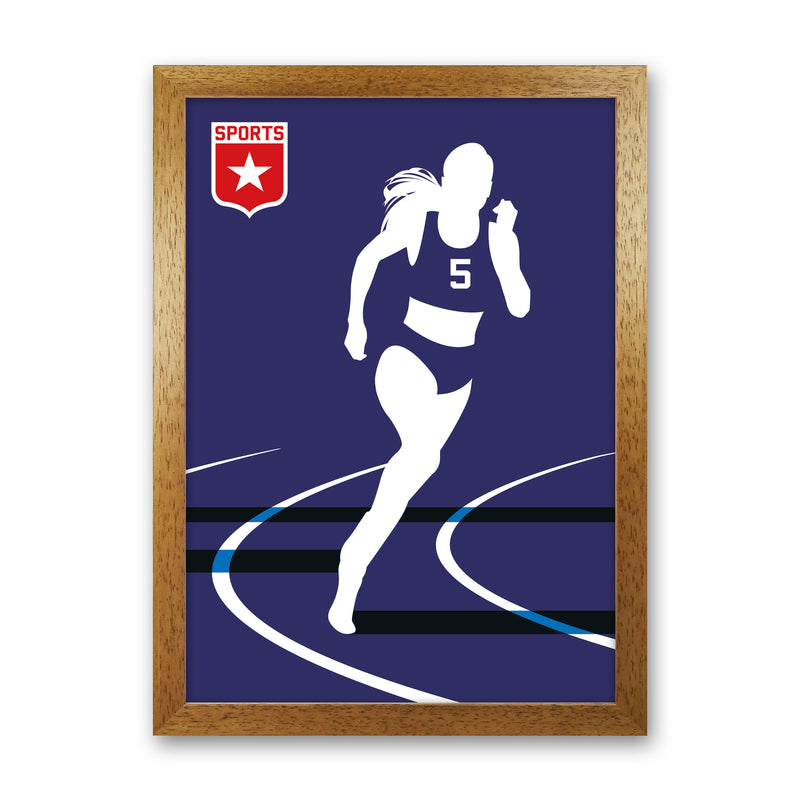 Runner Art Print by Bo Lundberg Oak Grain