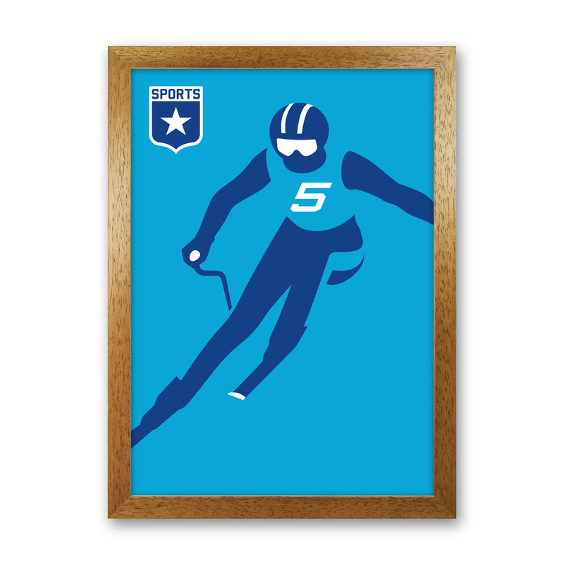Slalom Art Print by Bo Lundberg Oak Grain