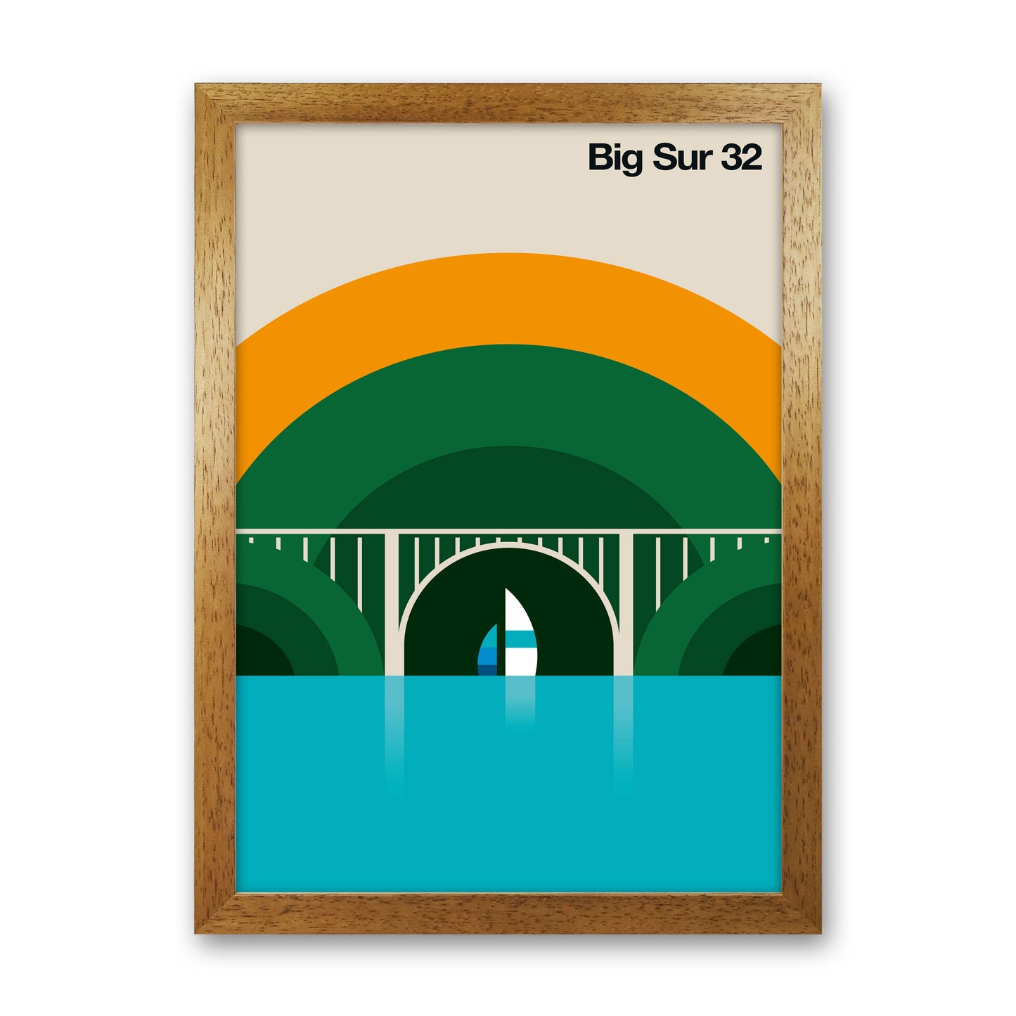 Big Sur 32 Art Print by Bo Lundberg Oak Grain